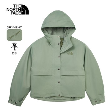 The North Face北面女款綠色DryVent防水透氣三合一外套｜8DX9D5M