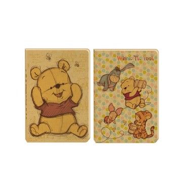 迪士尼Disney 好可愛定頁筆記本 32K-維尼/傳聲筒