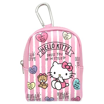 Hello Kitty 凱蒂貓 PU背包式零錢袋  粉紅色  9 x 12 x 5cm