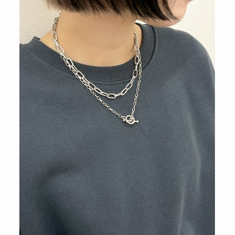 Apres Jour Mignon Apresjour Mignon Ariaz 2連チェーンネックレス Women アクセサリー ネックレス 通販 Lineポイント最大0 5 Get Lineショッピング