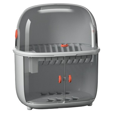 AOTTO 創意傢俱 大容量瀝水碗櫃 AL-022 食品級ABS+PP材質  2層  橘色  1個