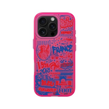 iPhone 16 Pro Clear 粉漾桃 - FFF - Bleu collectif