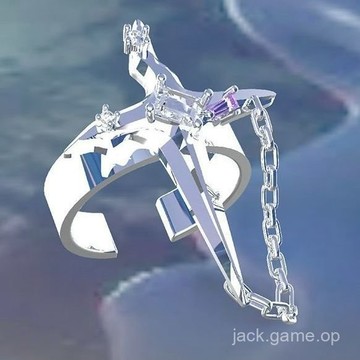 JOUER 原創設計韆禧風y2k宇宙星球鏈條戒指個性十字架時尚