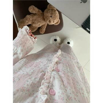 荷葉邊合集·A類100%全棉雙層棉紗2026春季新款可愛家居服睡衣