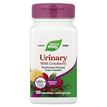 Nature's Way, 蔓越橘泌尿幫助配方，1,260 毫克，100 粒全素膠囊（每粒膠囊 420 毫克）