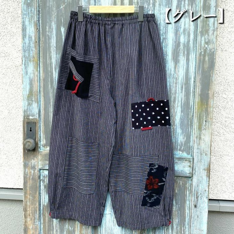 楽天市場】久留米絣 もんぺ（柄ドット・水玉）（パンツ