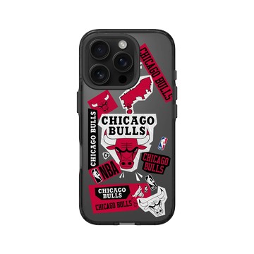 iPhone 16 Pro Clear 酷墨灰 - NBA - 拼貼系列-芝加哥公牛 Chicago Bulls - Collage