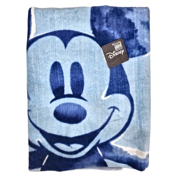 MICKEY MOUSE 米奇 浴巾 70*140CM 300G 100%棉  水彩米奇 藍色  1條