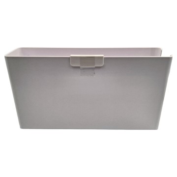 懶角落 櫥櫃收納筐深櫃 ABS+PP材質  小  白色  1個