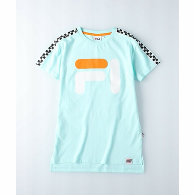 Fila Tegteg Cheered By Girls2 ロゴテープカットワンピース キッズ 通販 Lineポイント最大1 0 Get Lineショッピング