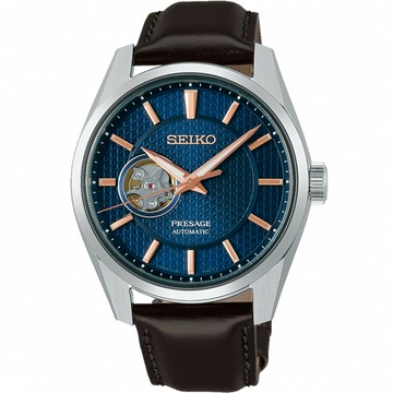 黑標SEIKO 精工 Presage 新銳開芯機械錶(6R38-00A0J/SPB311J1)