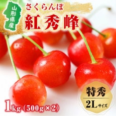 特秀　山形県産さくらんぼ(紅秀峰)500g×2パック