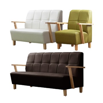 【UHO】幸運草貓抓皮1+2+3沙發組淺灰色