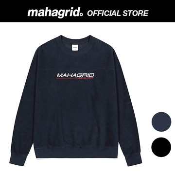 [MAHAGRID] 運動標誌抓絨圓領_中性款SPORTS LOGO FLEECE CREWNECK