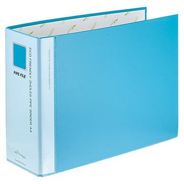 ECO Chungwoon 環保2孔 A4 彩色活頁夾 9x7公分  天藍色  3入