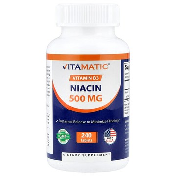 Vitamatic, 煙酸，500 毫克，240 片