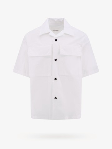 Cotton shirt with contrasting buttons - JIL SANDER - gender_Man