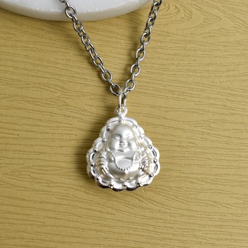 純銀項鍊 立體彌勒佛【NPB136】