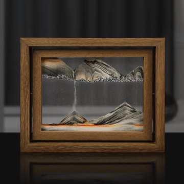 創意流沙畫沙漏擺件解壓家居辦公室前臺桌面裝飾品生日圣誕小禮物