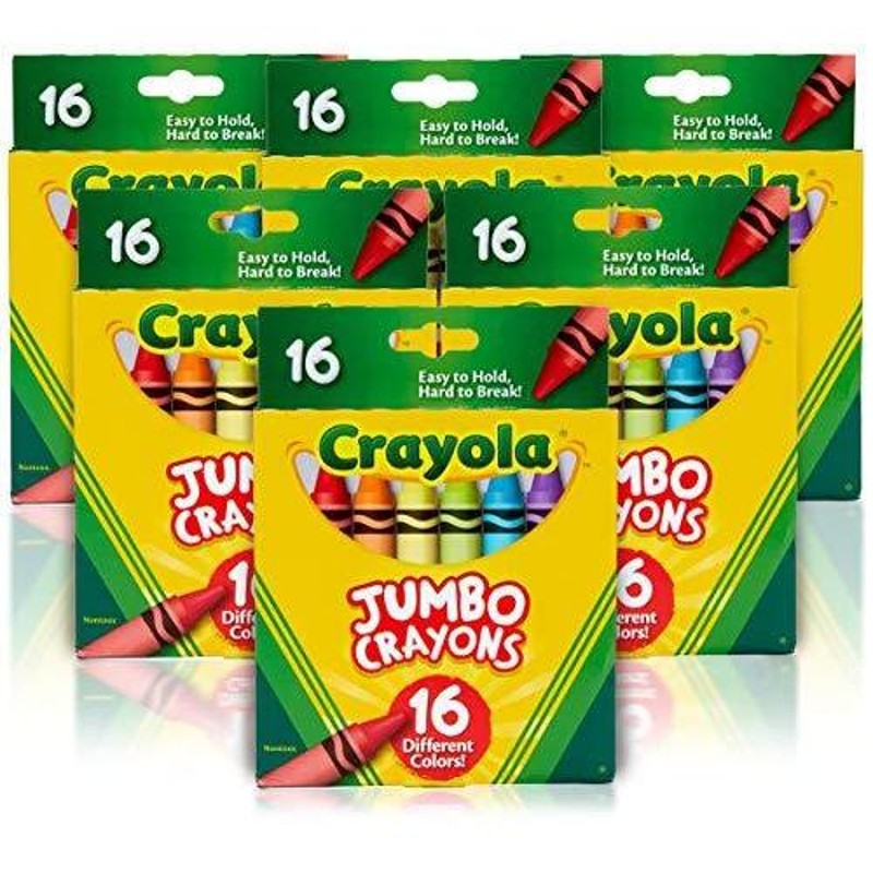 クレヨラ アメリカ 海外輸入 52-3962 Crayola Jumbo Crayons Bulk, 6