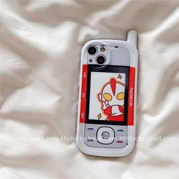 適用蘋果16promax手機殼iPhone17air新款15pro大哥大14plus帶天線的13搞怪超人12諾基亞11電話機趣味xs惡搞