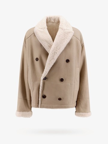 Leather and shearling reversible jacket - BRUNELLO CUCINELLI - gender_Woman