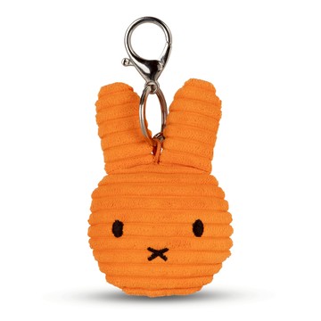 BON TON TOYS｜Miffy拍拍米菲兔ECO燈芯絨鑰匙圈-10cm - 玫瑰粉