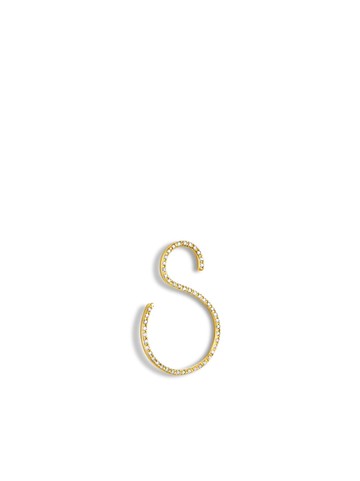 Shihara - 18kt yellow gold S 01 diamond single earring - women - 18kt Yellow Gold/Diamond - One Size