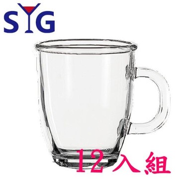 【SYG 台玻】透明玻璃拿鐵杯-445cc-12入組