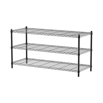 【dayneeds】輕型 120x45x60公分 三層烤黑波浪架