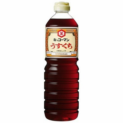 キッコーマン【萬】うすくちしょうゆ 1000ml×6入