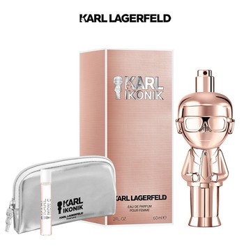 【KARL LAGERFELD卡爾】時尚大帝‧流光金淡香精60ml(贈同款香水筆7.5ml.附紙袋)