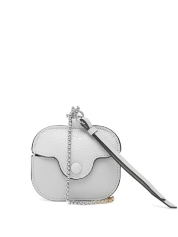 Chloé - Chain-strap Leather Airpods Pro Case - Womens - Light Grey