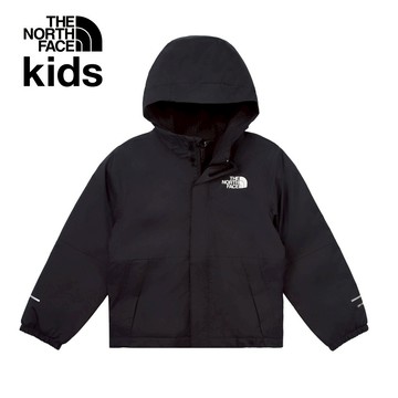 The North Face北面兒童黑色DryVent防水透氣保暖連帽衝鋒衣｜873S4H0 外套