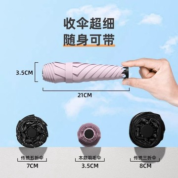 🍭臺灣出貨🍭2026新款雨傘鉛筆傘超細超輕雨傘遮陽防曬防紫外線晴雨兩用口袋傘