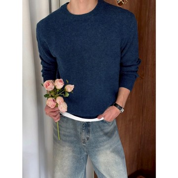 VOYEZ｜🇰🇷溫柔霧色羊毛針織毛衣｜乾淨氣質・Air Wool材質・內搭外穿皆適