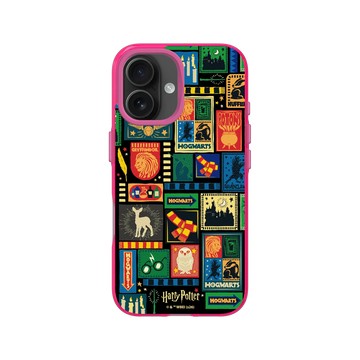 iPhone 16 Clear 粉漾桃 - 哈利波特 Harry Potter - 哈利波特-拼布圖案