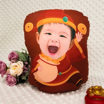 【客製新年抱枕】客製照片 生肖樣式 抱枕可站立專利製作