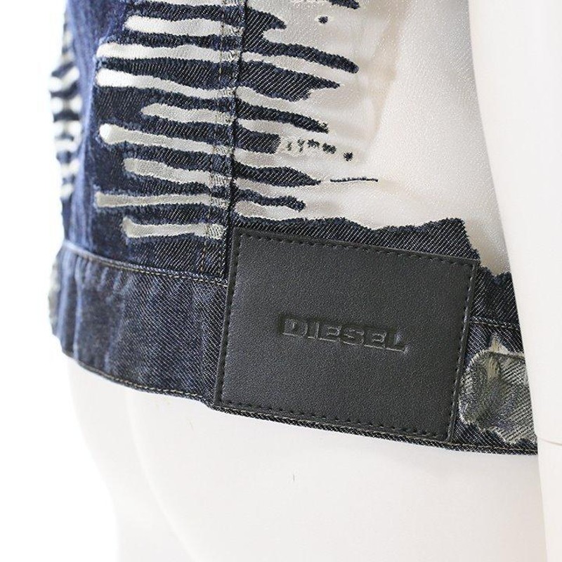 ディーゼル DIESEL デニムジャケット レディース シースルーメッシュ