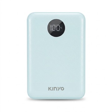 KINYO 行動電源 112g 63 x 13 x 93mm 附Micro公轉Type-C母轉接頭 + Micro USB充電線 1個  KPB-3317  藍色