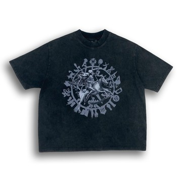 [HORMES](DCM205-2)DISCERNMENT DCM 惡魔 BOXY 短寬 做舊 髒髒 水洗 短T