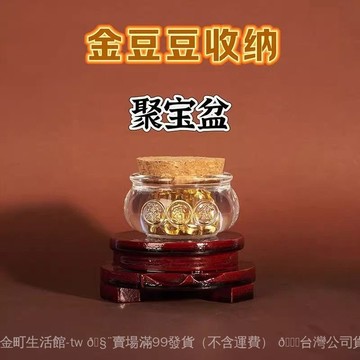 ✨可開發票#聚寶盆金豆豆收納瓶精緻小金豆收納瓶高檔存裝瓶子儲存金豆子1g#免運