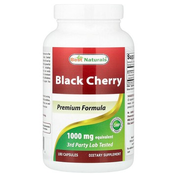 Best Naturals, 黑櫻桃，1,000 毫克，180 粒膠囊