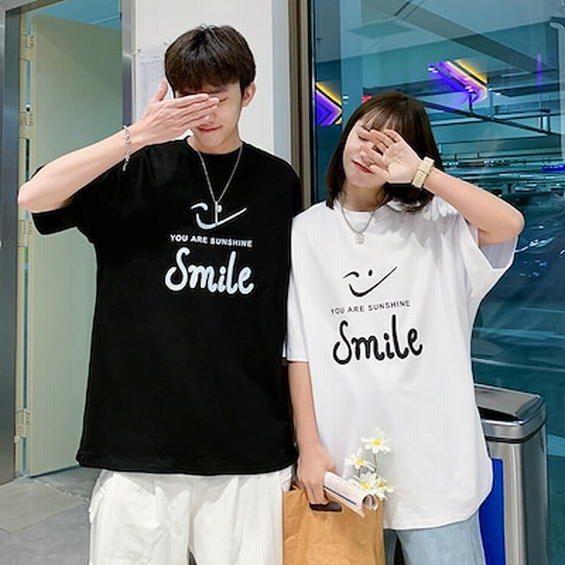 ペアtシャツ ペアルック カップル ペア Tシャツ お揃い 韓国 ファッション 可愛い レディース 通販 Lineポイント最大1 0 Get Lineショッピング