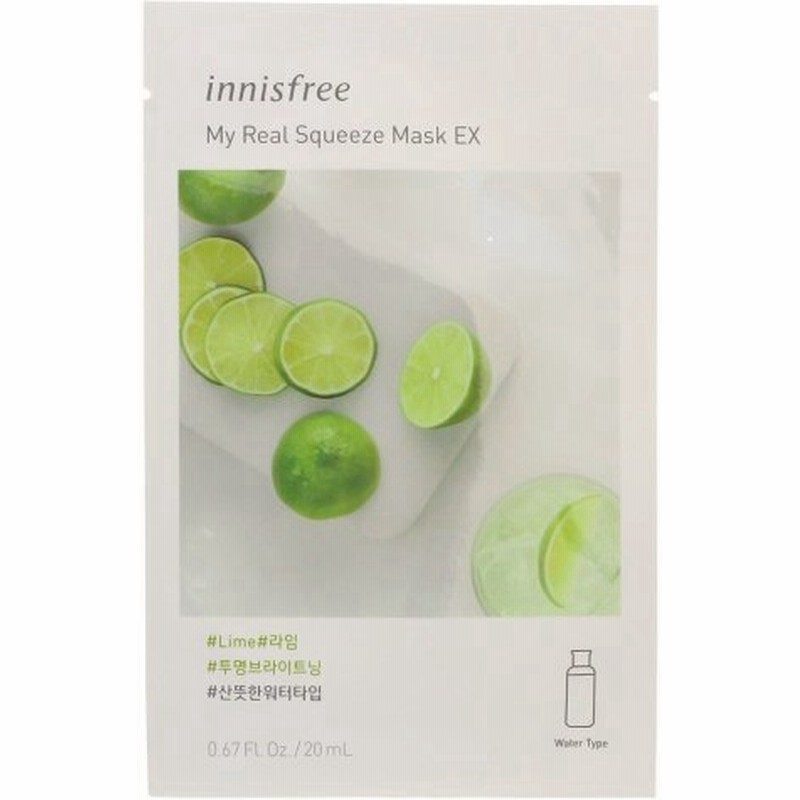 イニスフリー マイリアル スクイーズ マスク ライム 1枚入 ml シートマスク 通販 Lineポイント最大0 5 Get Lineショッピング