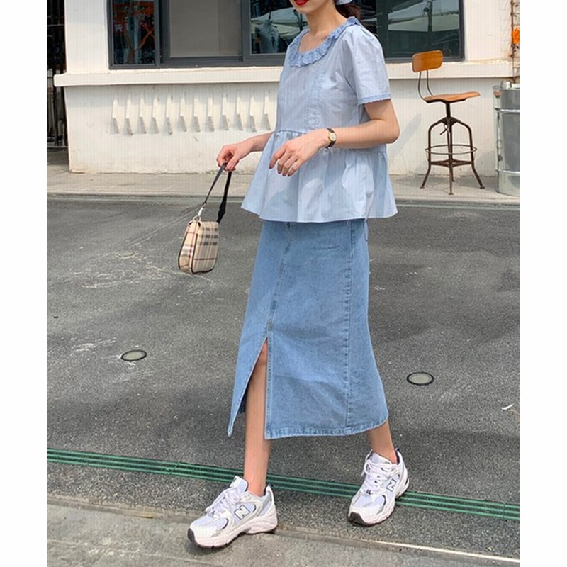 Mayree Mayree デニム タイトロングスカート Women スカート デニムスカート 通販 Lineポイント最大get Lineショッピング