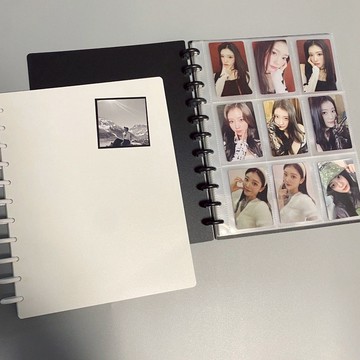 🔥新品🔥九宮格相冊 3寸拍立得 蘑菇孔活頁卡冊 火車票 明信片 小卡收納冊 卡冊 相冊本 ins高顔值明星照片紀念冊