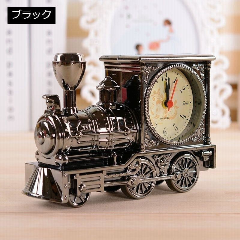 新品未使用品　アラーム付き機関車置時計　インテリア雑貨　SL