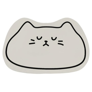 Amance 雅曼斯 軟式硅藻吸水地墊 浴室踏墊 C3 貓咪造型  1個  40 x 60cm