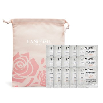 LANCOME 蘭蔻 超輕盈UV水凝露束口袋隨行組(1mlX15)-公司貨
